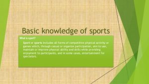 Common Sense About Sports