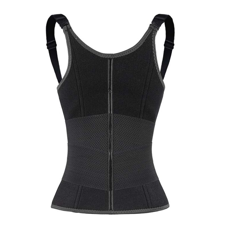 Adjustable Strap Waist Trainer Vest With Zipper MHW100079