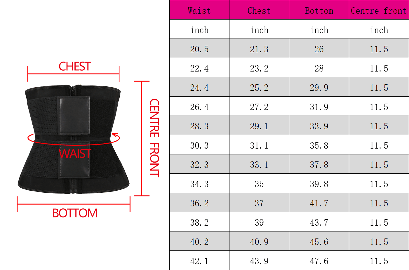 Wholesale Double Belt Waist Trainer With YKK Zipper MHW100095